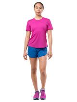 Ronhill Women's Tech 4.5" Short in Classic Blue/Exuberance - detail, 3