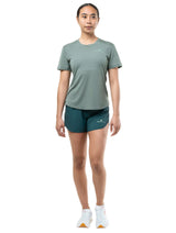 Ronhill Women's Tech 4.5" Short in Evening Haze/Seafoam - detail, 3