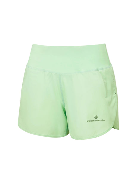 Ronhill Women's Tech 4.5" Short in Seafoam/Laurel - front