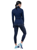 Ronhill Women's Tech 7/8 Tight in Dark Navy/Serpent - detail, 3