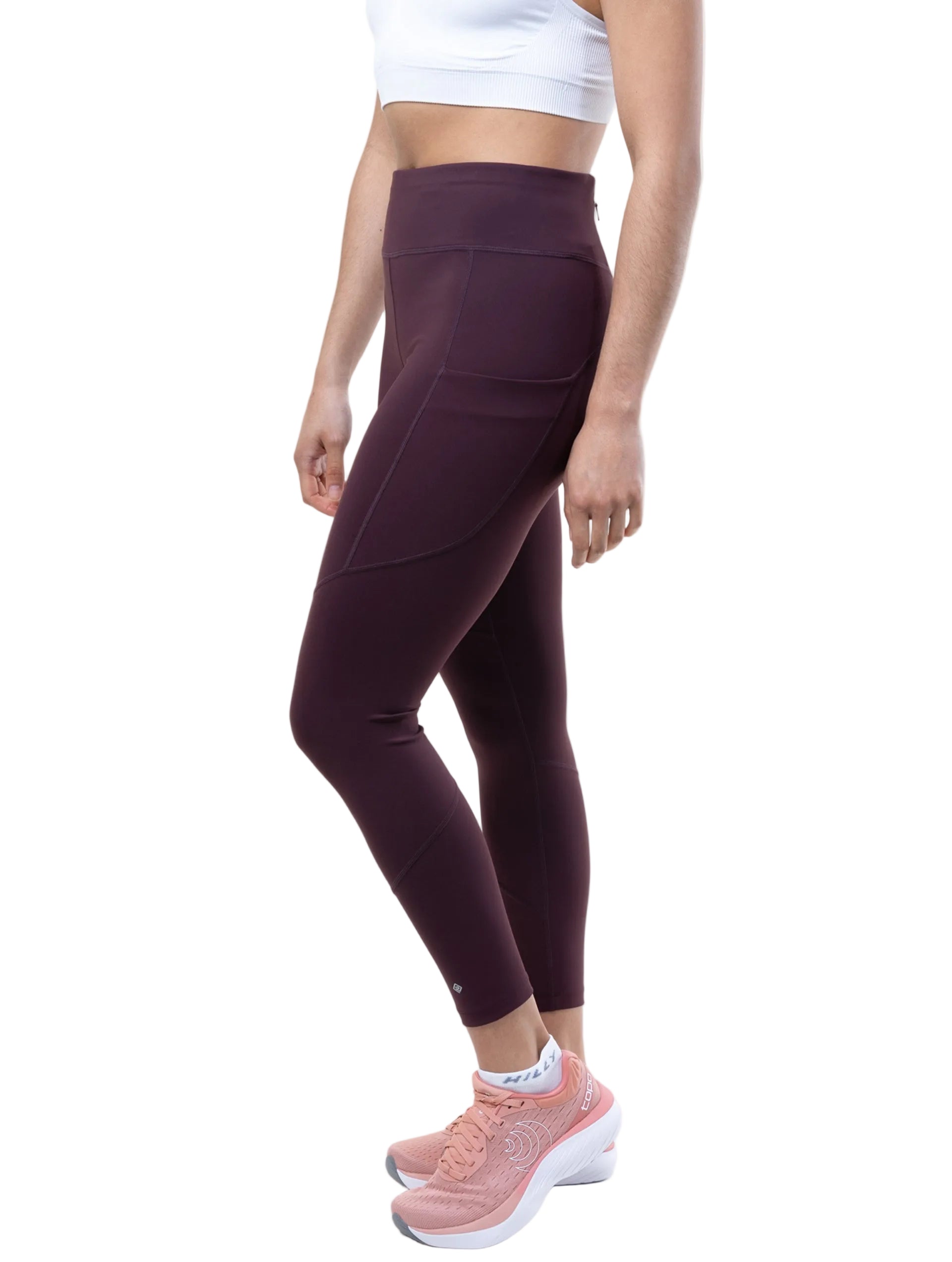 Ronhill Women's Tech 7/8 Tight in Espresso - detail, 1
