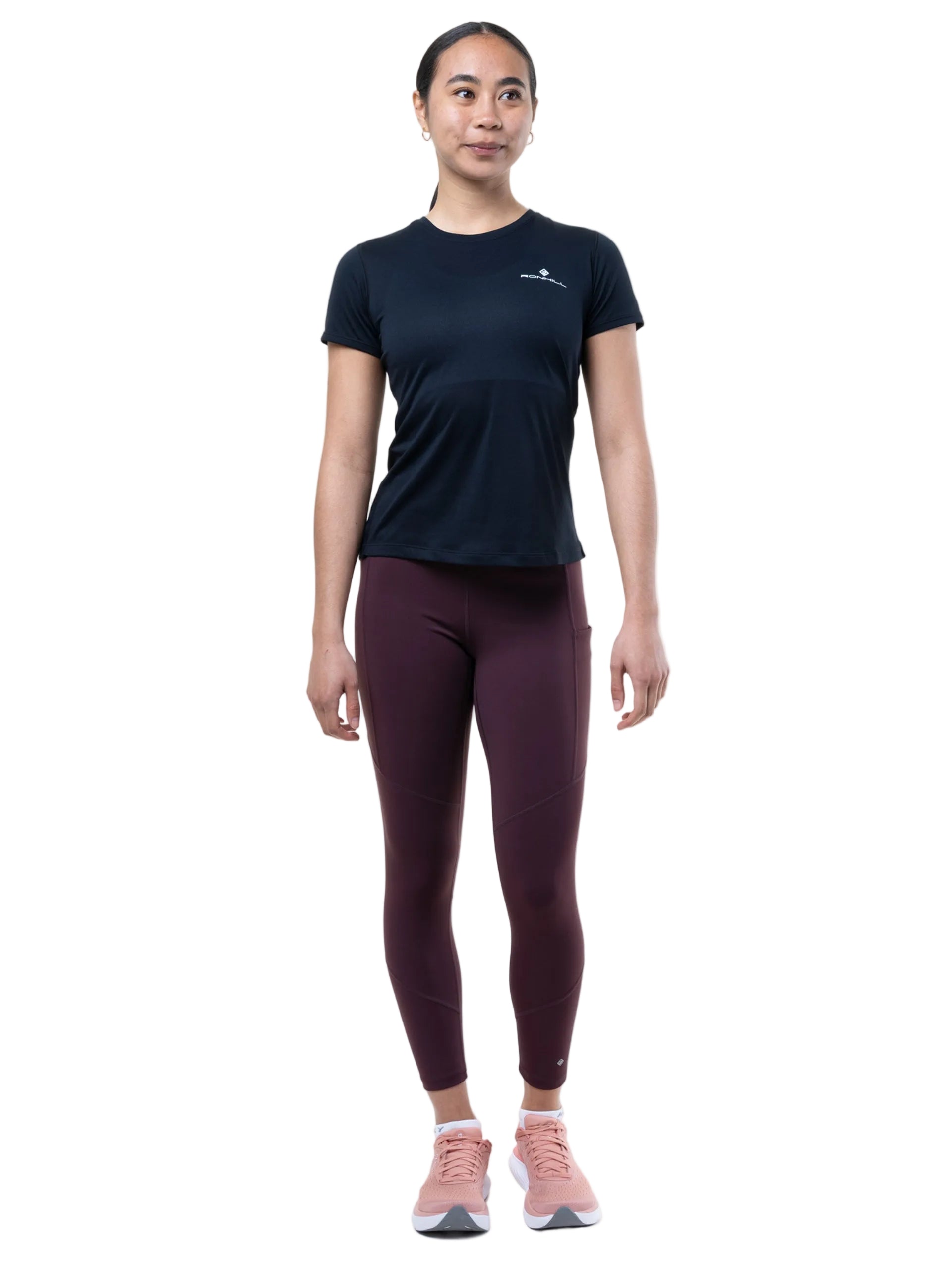 Ronhill Women's Tech 7/8 Tight in Espresso - detail, 5
