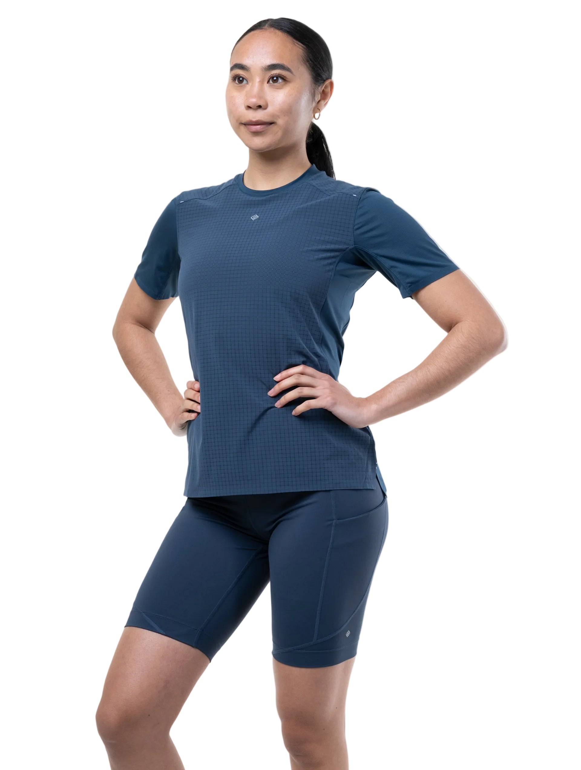 Ronhill Women's Tech All-Terrain S/S Tee in Evening Haze - detail, 2