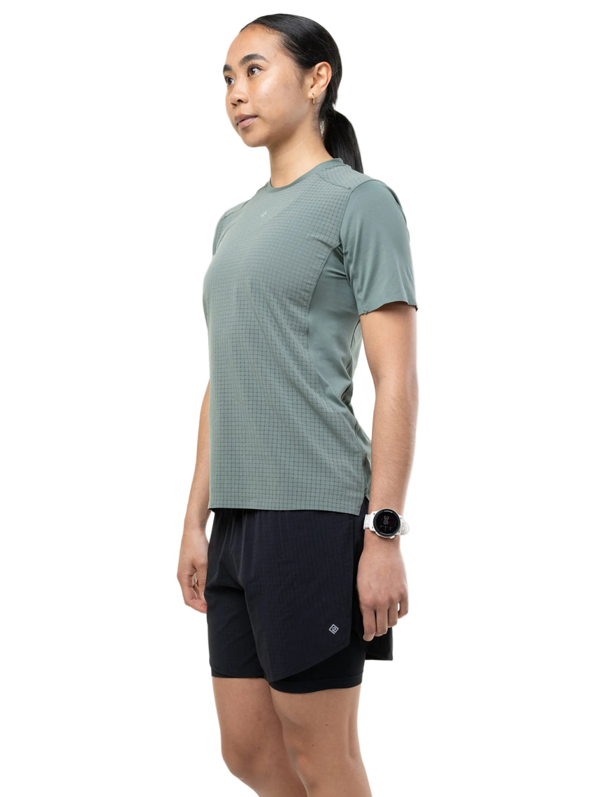Ronhill Women's Tech All-Terrain S/S Tee in Laurel - detail, 2