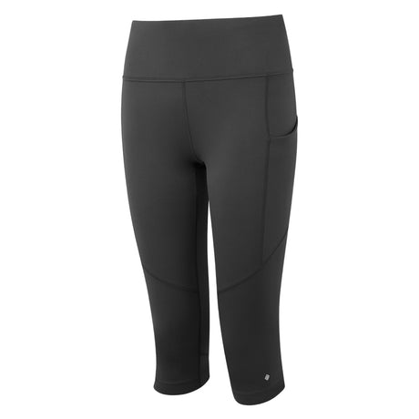 Ronhill Women's Tech Capri in All Black - front