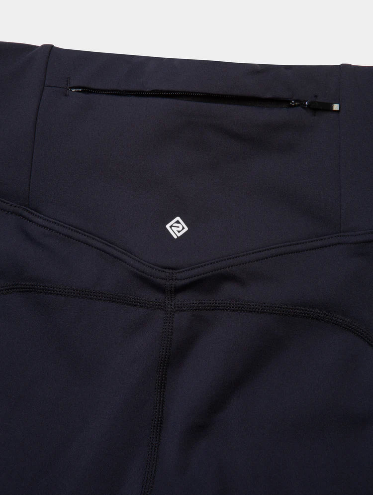 Ronhill Women's Tech Capri in All Black - secure pocket detail