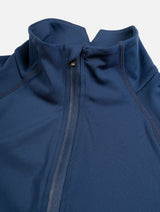 Ronhill Women's Tech Contour Jacket in Dark Navy - collar and zip detail