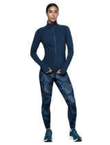 Ronhill Women's Tech Contour Jacket in Dark Navy - front, full body, worn