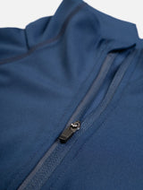 Ronhill Women's Tech Contour Jacket in Dark Navy - zip detail