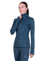 Ronhill Women's Tech Contour Jacket in Evening Haze - back, full body, worn