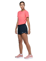 Ronhill Women's Tech Race Short in All Black - worn, side