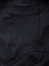 Ronhill Women's Tech Race Twin Short in All Black - thigh tuck pocket detail