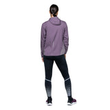 Ronhill Women's Tech Reflect Jacket in Dark Iris/Reflect - worn, back