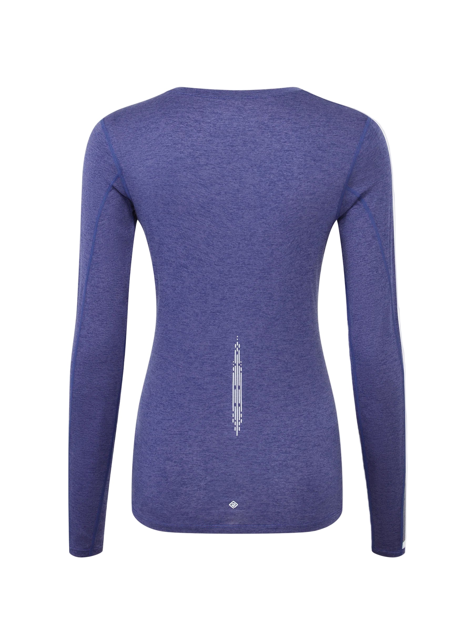 Ronhill Women's Tech Reflect L/S Tee in Deep Ocean/Reflect - back
