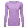 Ronhill Women's Tech Reflect L/S Tee in Iris Marl/Reflect - front