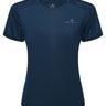 Ronhill Women's Tech S/S Tee in Dark Navy/Dusty Tulip - front