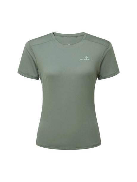 Ronhill Women's Tech S/S Tee in Laurel/Seafoam - front