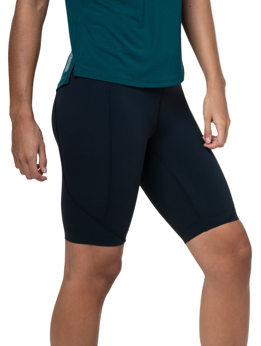 Ronhill Women's Tech Stretch Short in All Black - side, worn