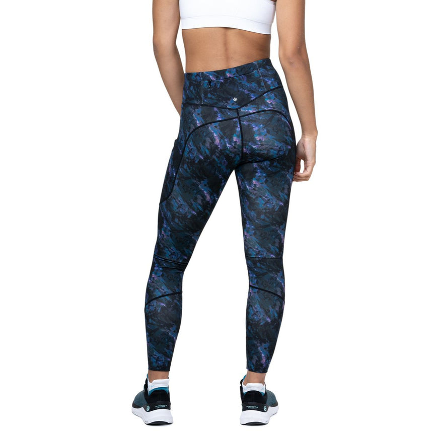 Ronhill Women's Tech Tight in Cosmic - back, worn