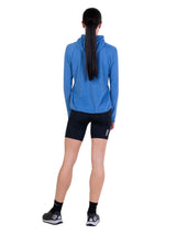 Ronhill Women's Tech Winter Primaloft Hoodie in Lumiere/Sumac - back, turned, worn
