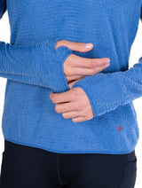 Ronhill Women's Tech Winter Primaloft Hoodie in Lumiere/Sumac - cuff and hands, close-up