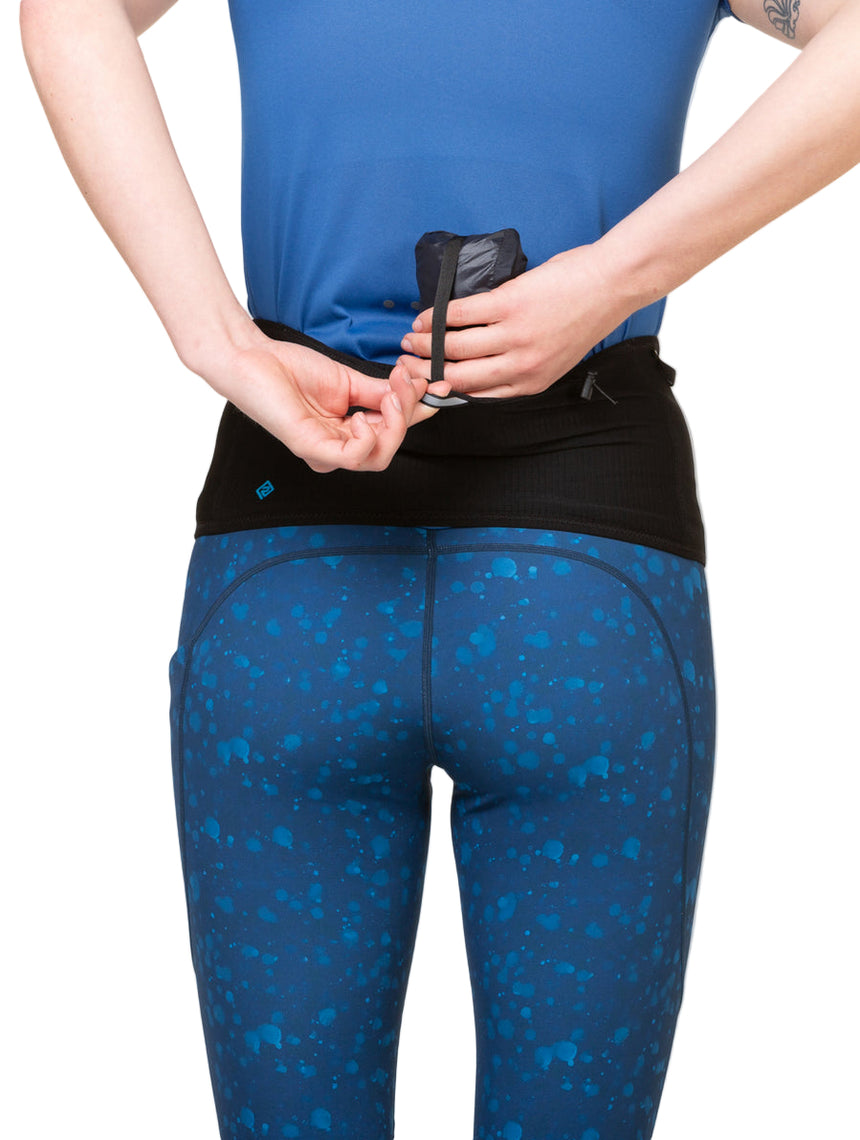 Ronhill 360 Waistband Outdoor Action All Black- Secure Pocket