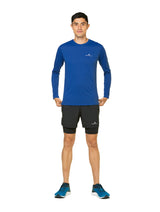 Ronhill Mens Core 5" Twin Short Outdoor Action All Black- Front Fit on Model