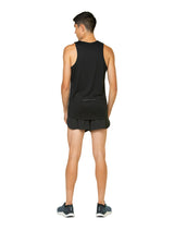 Ronhill Mens Core Racer Short Outdoor Action Black/Bright White- Back Fit on Model