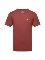 Ronhill Mens Core S/S Tee Outdoor Action Chestnut/Acid- Front