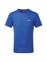 Ronhill Mens Core S/S Tee Outdoor Action DrkCobalt/BrightWhite- Front