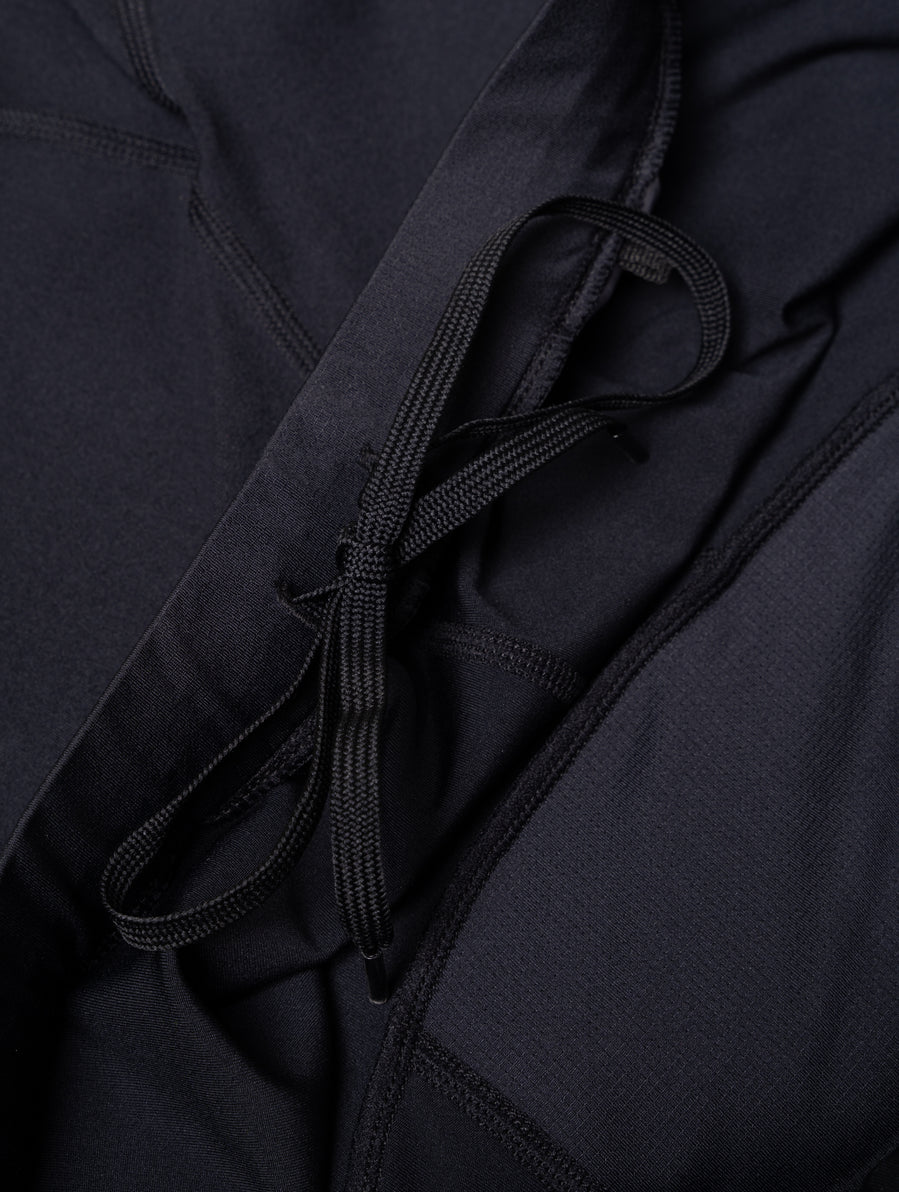 Ronhill Mens Core Stretch Short Outdoor Action All Black- Drawcord