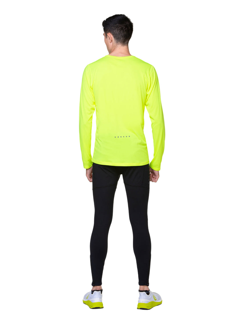 Ronhill Mens Core Tight Outdoor Action All Black- Back Fit on Model