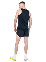 Ronhill Mens Core Vest Outdoor Action Black/Bright White- Back Fit on Model