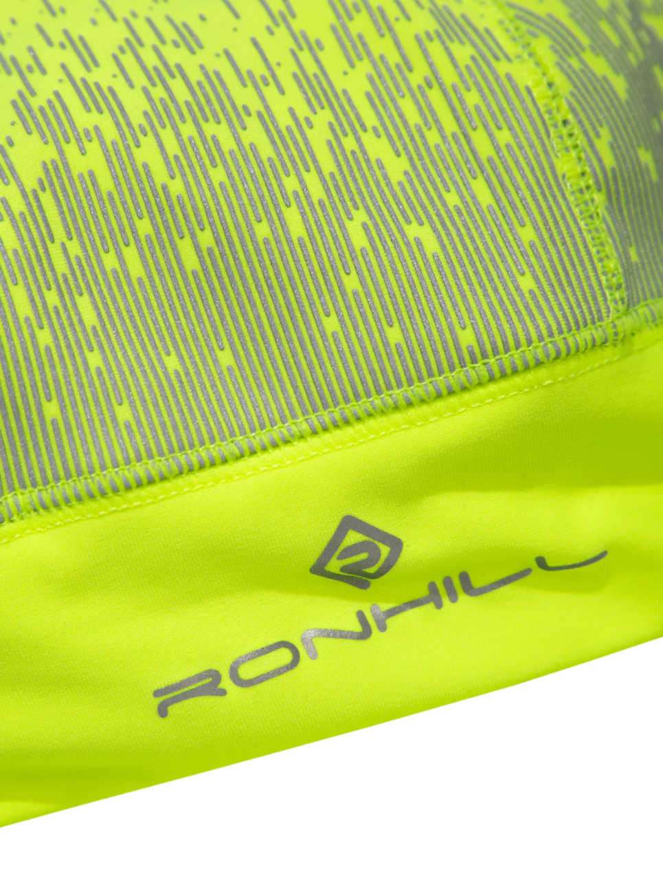 Ronhill Reflect Beanie Outdoor Action Fluo Yellow/Reflect- Brand Logo
