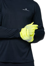 Ronhill Reflect Glove Outdoor Action Fluo Yellow/Reflect- Brushed back fabric