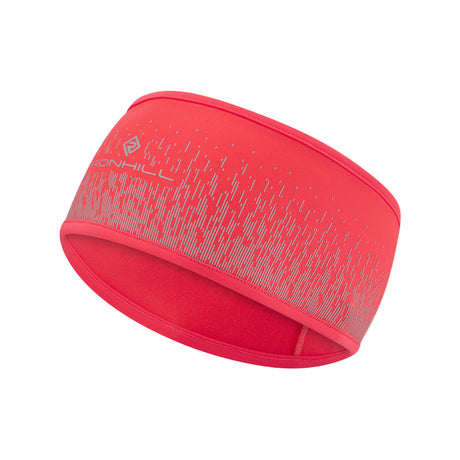 Ronhill Reflect Headband Outdoor Action Hot Coral/Reflect- Front