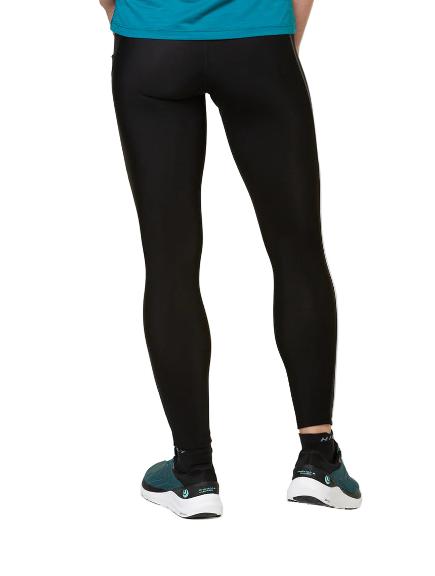 Ronhill Women's Tech GORE-TEX® Windstopper Tight Outdoor Action All Black- Back Fit on Model