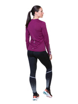 Ronhill Women's Tech Reflect Tight Outdoor Action Black/Reflect- Back fit on Model