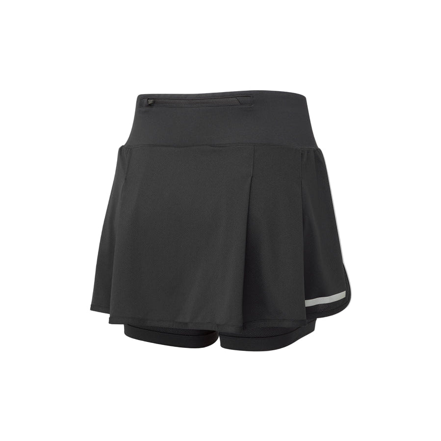 Ronhill Women's Tech Skort Outdoor Action All Black- Back