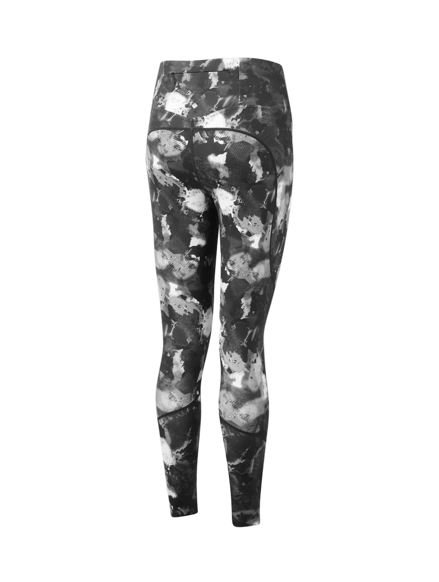 Ronhill Women's Tech Tight Outdoor Action Black Ink Drop- Back