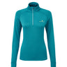 Ronhill Women's Tech Winter 1/2 Zip Outdoor Action Marine/Acid- Front