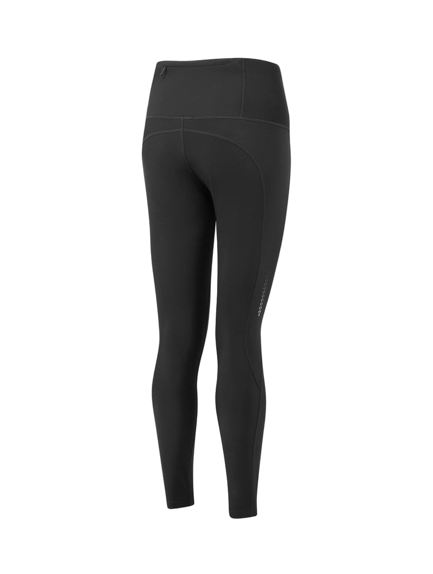 Ronhill Women's Tech Winter Tight Outdoor Action All Black- Back