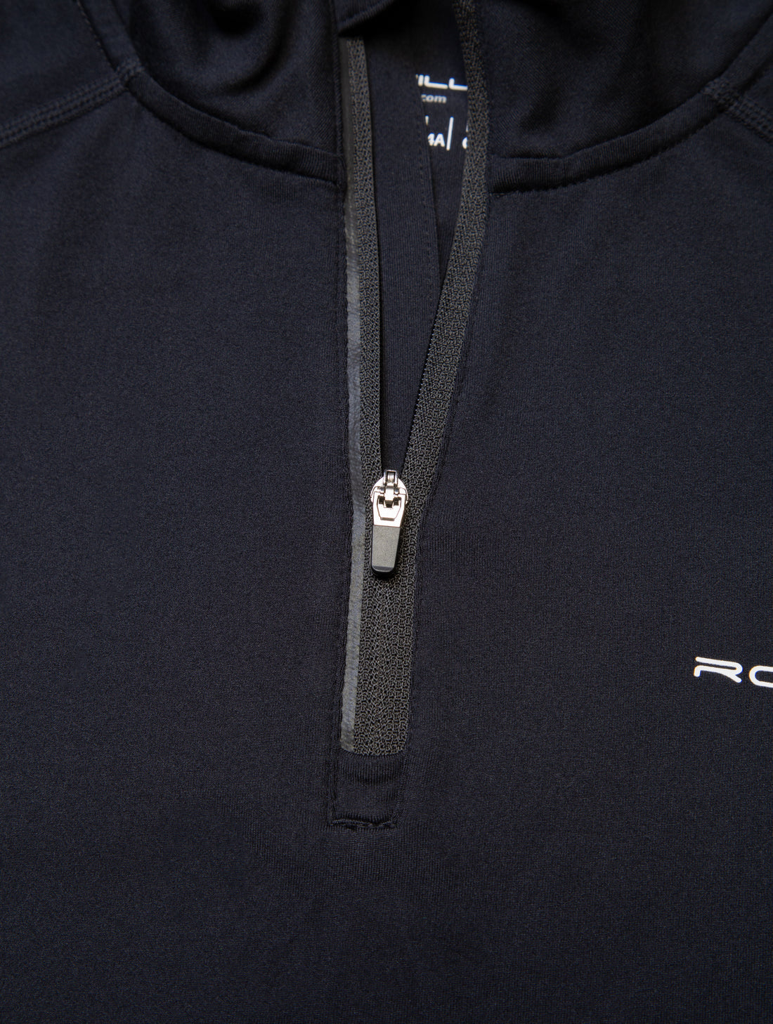 Ronhill Women's Core Thermal 1/2 Zip Outdoor Action Black/Bright White- 1/2 zip ventilation