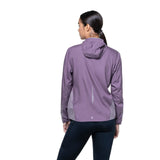 Ronhill Womens Tech Reflect Jacket Outdoor Action Dark Iris/Reflect - Back fit (Close-Up)