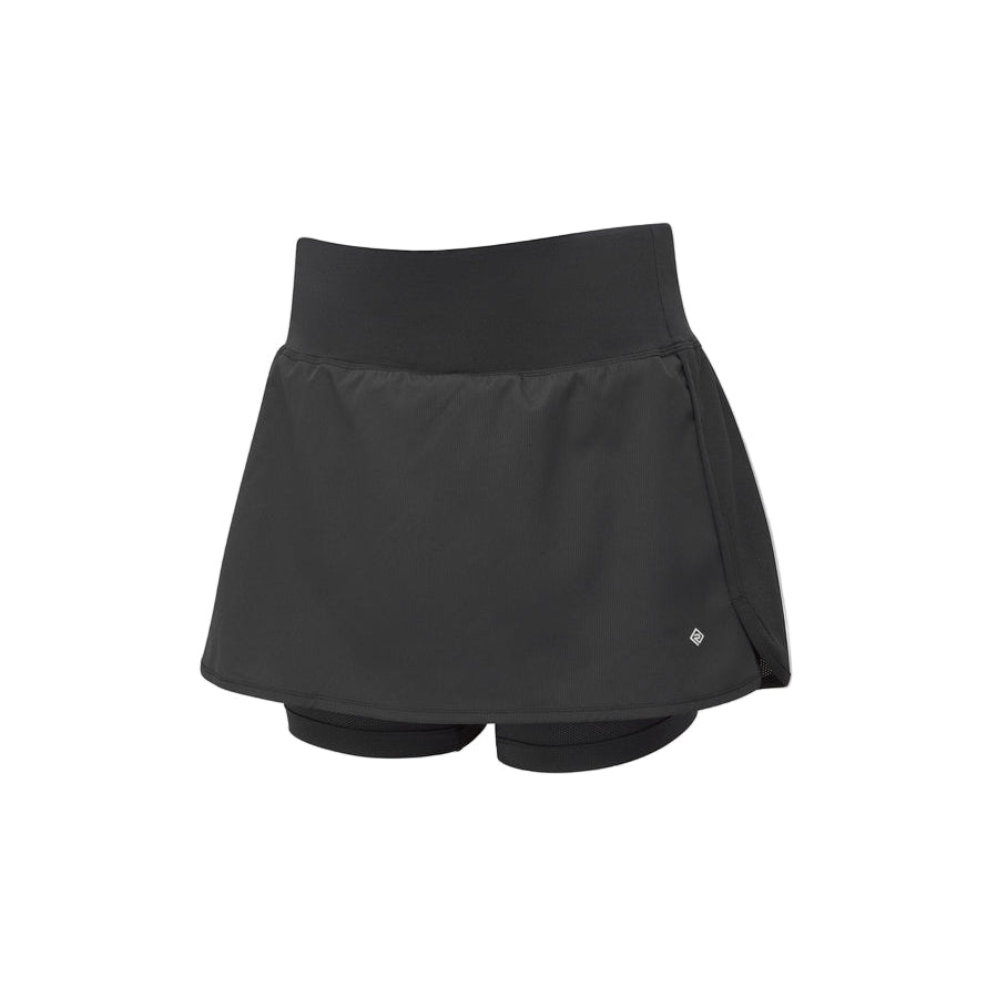 Ronhill Women's Tech Skort Outdoor Action All Black- Front