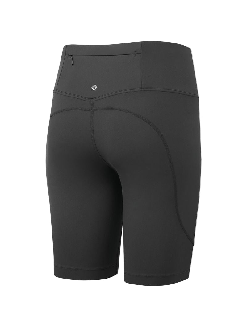 Ronhill Women's Tech Stretch Short Outdoor Action All Black- Back