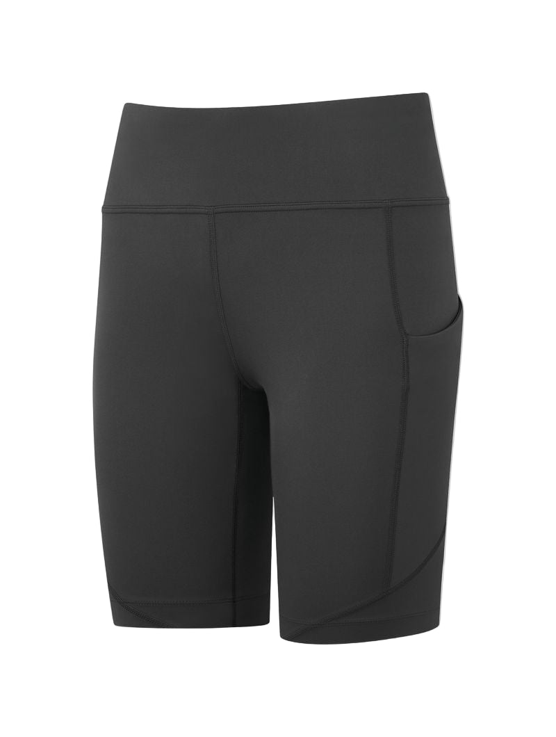 Ronhill Women's Tech Stretch Short Outdoor Action All Black- Front