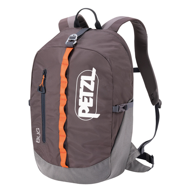 Petzl Bug Outdoor Action Grey - Front Angled View