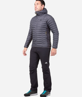 Mountain Equipment Particle Hooded Men's Jacket Outdoor Action Anvil/Obsidian- side fit on model