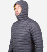 Mountain Equipment Particle Hooded Men's Jacket Outdoor Action Anvil/Obsidian- hood
